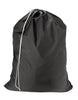 Handy Laundry Nylon Laundry Bag, Locking Drawstring Closure and Machine Washable, These Large Bags will Fit a Laundry Basket or Hamper and Strong Enough to Carry up to Two Loads of Clothes, (Black)