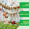JOYIN 18 PCS Football Hanging Swirl Decorations, Football Touchdown Party Banners, Sport Game Day Party Supplies