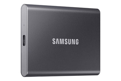 SAMSUNG SSD T7 Portable External Solid State Drive 2TB, USB 3.2 Gen 2, Reliable Storage for Gaming, Students, Professionals, MU-PC2T0T/AM, Gray