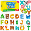 Large Size Magnetic Letters, Cute Animal Alphabet ABC Magnets for Fridge Colorful Uppercase Animals Toys Set Educational Spelling Learning Games for Kids, Toddlers 3 4 5 Years Old