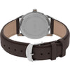 Timex Easy Reader Bold 38mm Watch - Silver-Tone Case White Dial with Brown Leather Strap