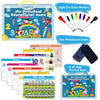 Handwriting Practice Book for kids, Toddlers Preschool Learning Activity 40 Pages Autism Educational Montessori Toys Learn Number Letters Shapes Animal & Sight Words Workbook with 8 Dry Erase Markers