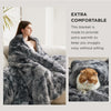 Bedsure Soft Fuzzy Faux Fur Throw Blanket Grey - Cozy, Fluffy, Plush Sherpa Fleece Blanket, Furry, Shaggy Blanket for Couch, Bed, Sofa, Thick Warm Blankets for Women, 50x60 Inches, 640 GSM