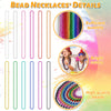 Huskein Bead Necklace, 120PCS Mardi Gras Beads, 33