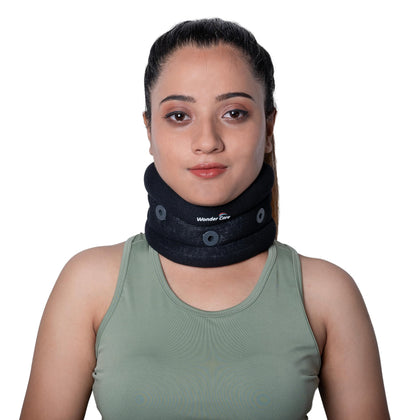 WC- Soft Cervical Collar Adjustable Collar Neck Support Brace, Neck Support Soft Neck Collar Neck Brace for Neck Pain and Support for Women & Men