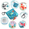 Fish Baby Books Toys, Touch and Feel Cloth Soft Crinkle Books for Babies,Toddlers Infant Kids Activity Early Education Toys, Shark Tails Teething Toys Teether Ring, Baby Book Octopus,Ocean Sea Animal