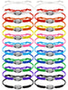 Hicarer 20 Pieces Football Bracelets Adjustable Football Charm Bracelets Football Gifts for Boys Girl Women Men Teens Most Sport Team Players (Multi Colors)