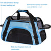 MuchL Cat Carrier Soft-Sided Pet Travel Carrier for Medium Cats Small Cats Dog Carriers for Small Dogs Puppy Comfort Portable Foldable Dog Cat Pet Carrier Airline Approved (Medium, Blue)