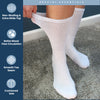 Special Essentials 12 Pairs Cotton Diabetic Crew Socks - Non-Binding Wide Top Comfort & Support for Men & Women White 10-13