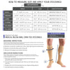Truform 20-30 Mmhg Compression Stocking for Men & Women, Knee High Length, Open Toe, Beige, Large