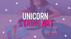 Craft-tastic - String Art - Craft Kit Makes 2 Large Canvases - Unicorn Edition