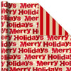 Hallmark Reversible Christmas Wrapping Paper (3 Rolls: 120 sq. ft. ttl) Merry Holidays, Snowflakes, Snowmen, Red Stripes