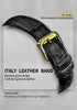 BRIGADA Men's Watches Classic Gold Black Business Casual Waterproof Wrist Watch for Men