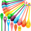 JOYIN 12 Players Carnival Easter Egg and Spoon Relay Game for Kids and Family Activity Lawn Games, Easter Egg Hunt Outdoor Yard Game, Birthday Party Games,Reunion