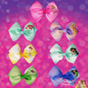 Disney Princess - Girls Hair Accessories Gift Set - Kids Hair Bows - 7 Pcs 4 Inch Bundle - Different princess on each clip - Alligator Clip Ages 3+
