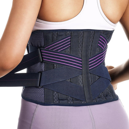 Fitomo Back Brace for Lower Back Pain Women, Back Support Belt for Intant Pain Relief from Sciatica Hernated Disc Scoliosis Back Sprain, Adjustable Support for Bending Sitting Standing Heavy Lifting