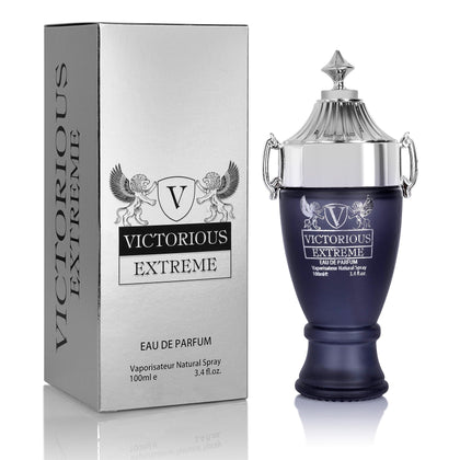 Victorious Extreme for Men Eau De Parfum - Formulated Using the Finest, Prime Ingredients - Fruity, Salty Fragrance - Black pepper & Fresh Orange Blossom - Packaged in a 100% Recycled Paper