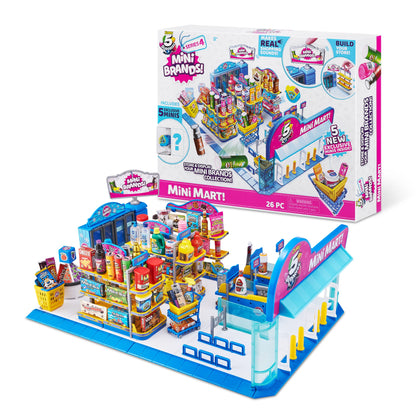 5 Surprise Mini Brands - Mini Mart Playset by ZURU (Series 4) Exclusive and Mystery Collectibles