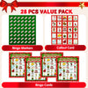 JOYIN 28 Players Christmas Bingo Cards (5x5) for Kids Family Activities, Party Card Games, School Classroom Games, Turkey Party Supplies.
