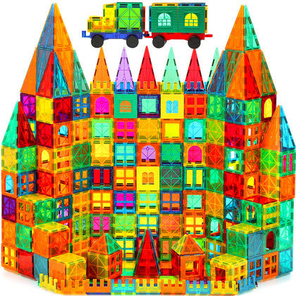 CuteTiger Mangetic Tiles, 100PCS Magnet Building Toys, Magnetic Building Set for Kids, Stacking Blocks, Perfect STEM Toys Gift for Boys and Girls