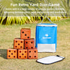 SpeedArmis Giant Wooden Yard Dice Set - Large Pine Wooden Dice Lawn Yard Yatzee with Scoreboard Outdoor Beach Backyard Game Set for Kids Adults Family (Including Carry Bag)