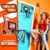 NERF Pro Hoop Basketball Set - Pro Hoop Mini Hoop Set with Mini NERF Basketball - Steel Rim Great for Dunking - Over The Door Basketball Hoops