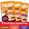 Delectables Non-Seafood Stew Lickable Wet Cat Treats, Variety Pack, 1.4 Ounce (Pack of 12)