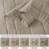 B2EVER Beige Quilt King Size Bedding Sets with Pillow Shams, Lightweight Soft Bedspread Coverlet, Quilted Blanket Thin Comforter Bed Cover for All Season Spring Summer, 3 Pieces, 104x90 inches
