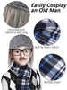 SOMSOC 15 Pieces 100 Days of School Grandpa Costume Set for Boys Old Man Costume Grandpa Set for Kids School Cosplay Party