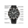 Citizen Men's Eco-Drive Sport Casual Brycen Chronograph Watch, Super Titanium, Perpetual Calendar, Tachymeter 12/24 Hour Time, Alarm, Date