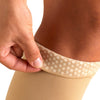 Truform 20-30 Mmhg Compression Stockings for Men & Women, Thigh High Length, Dot-top, Open Toe, Beige, Medium (20-30 Mmhg)