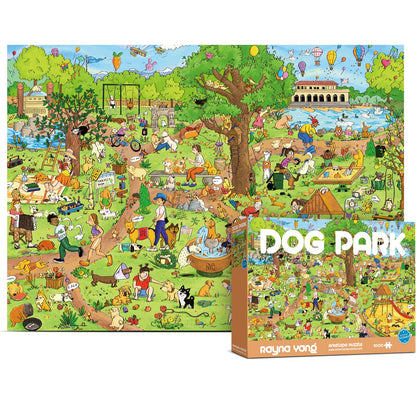 Antelope - 1000 Piece Puzzle for Adults, Dog Park Jigsaw Puzzles 1000 Pieces - 1000 Pieces High Resolution, Matte Finish, Smooth Edging, No Dust Leisure Animal Puzzle