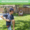 GoSports Inflataman Baseball Toss Challenge - Inflatable Catcher Strike Zone Pitching Game