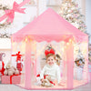 EVOIONOS Princess Tent for Girls, Castle Tent for Girls, Princess Castle Play Tent with Star Lights, Kids Tent Indoor Playhouse, Pink Girls Tent, 55 x 53 inches