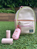 Diaper Disposal Bags - Hygienic Disposable Diaper Bags for Convenient On-the-Go Changes. Includes Bag Dispenser. (Pink)