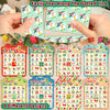 MonEnfance Christmas Bingo Cards, 24 Players Cute Christmas Bingo Game for Kids Adults Merry Christmas Party Supplies Family Games Activities Xmas Festival Holiday Bingo Sets