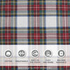 Comfort Spaces Cotton Flannel Breathable Warm Deep Pocket Sheets with Pillow Case Bedding, Queen, Red Plaid Scottish Plaid 4 Piece