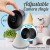 Wireless Baby Camera Monitor System - Long Range Two Way Audio Cam Baby Monitor w/ Smart Watch - Toddler/Infant/Child Cam Video Monitoring w/ Mic/Temperature Sensor/Night Vision - SereneLife SLBCAM550