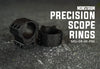 Monstrum Precision Scope Rings | 1 inch Diameter | Picatinny | 0.80 inch Height