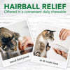 VetS Best Cat Hairball Relief Digestive Aid | Vet Formulated Hairball Support Remedy | Classic Chicken Flavor | 60 Chewable Tablets