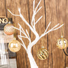QinYing 24pcs 2.36'' Christmas Balls Ornaments Shatterproof Colorful Glittering Baubles Set Xmas Tree Pendants Holiday Party Balls Decoration(Rose Gold & Gold 6cm)
