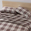Eddie Bauer - Queen Sheets, Cotton Flannel Bedding Set, Brushed for Extra Softness, Cozy Home Decor (Montlake Plaid, Queen)