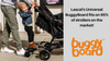 Lascal BuggyBoard Maxi Universal Stroller Board, Fits Strollers Including UPPAbaby, Baby Jogger, Bugaboo, No Need for a Double Stroller for Infant and Toddler, Max Weight 66 lbs, Black