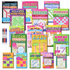 VARIETY SAVINGS 17-Pack 1400+ Sudoku Puzzles for Adults, Large WordSearch Puzzle for Adults, Aging Seniors Brain Stimulation Activity Books (Variety Pack Bulk) - Large 8x10 & Digest 5x8 Combo