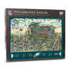 YouTheFan NFL Philadelphia Eagles Joe Journeyman Puzzle - 500-piece Team Color, 18