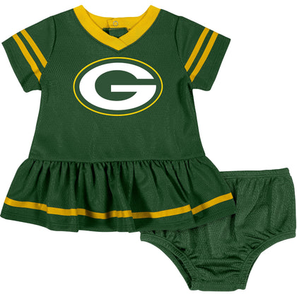 NFL baby girls Team Jersey and Diaper Cover Dress, Team Color, 6-12 Months US