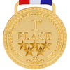 Gold Medal Winner 1st First Place Award Trophy Medal, Bright Gold