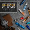 Infinite Scents Cologne Samples Pack Gift Set for Men: 12 Designer Fragrances + Pocket-Sized Pouch - Travel-Size