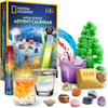 NATIONAL GEOGRAPHIC Kids Advent Calendar - 24 Science Experiments, Rocks, Fossils and Gemstone Dig Kit With Storage Bag