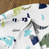 Sweet Jojo Designs Mod Dino Nursing Pillow Cover Breastfeeding Pillowcase for Newborn Infant Bottle or Breast Feeding (Pillow NOT Included) - Blue Green and Grey Modern Dinosaur